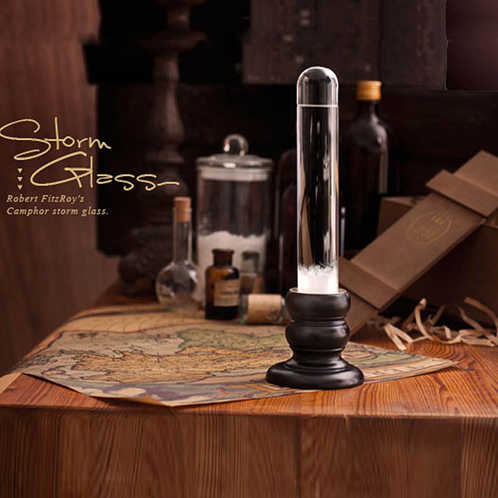 Practical Weather Forecast Bottle Glass Storm Bottle Candle Holder Decoration For Home Office Birthday Valentine's Day Gifts