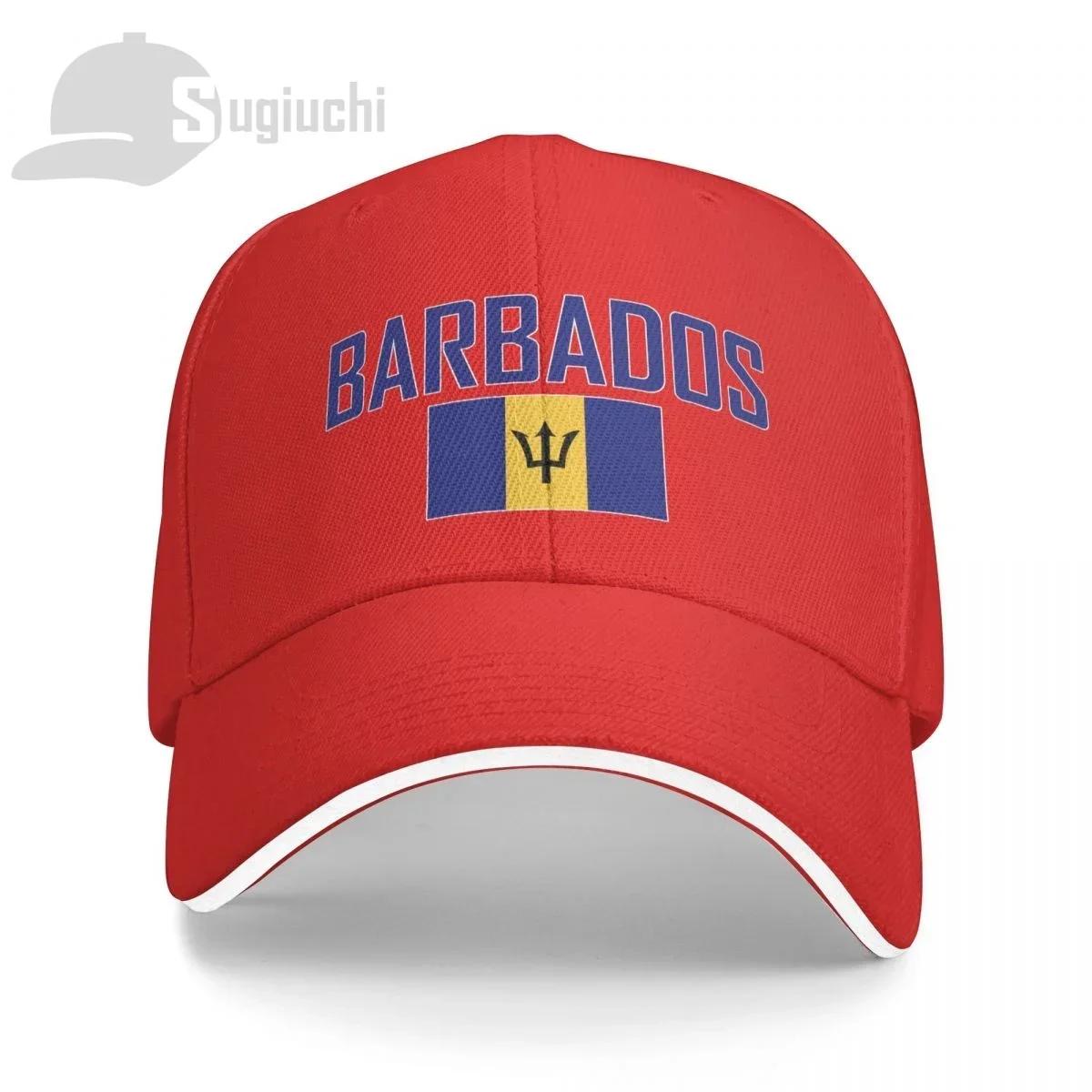 BARBADOS Flag With Letter Baseball Cap Men Women Summer Unisex Hip Hop Caps Cotton Snapback Golf Hat Fishing Caps One Size