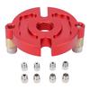 Drill Guide Locator Self Centering Doweling Jig, Dowel Jig Drill Guide Woodworking Tool, Precision Drilling, Aluminum