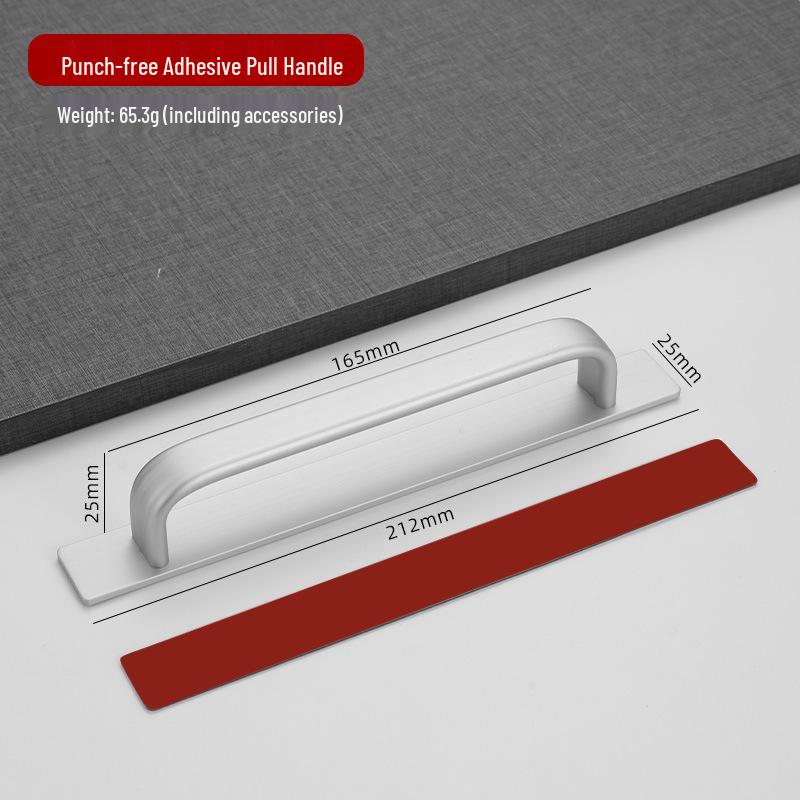 Aluminum Alloy Glass & Sliding Door Handle for Balcony or Kitchen Wardrobe