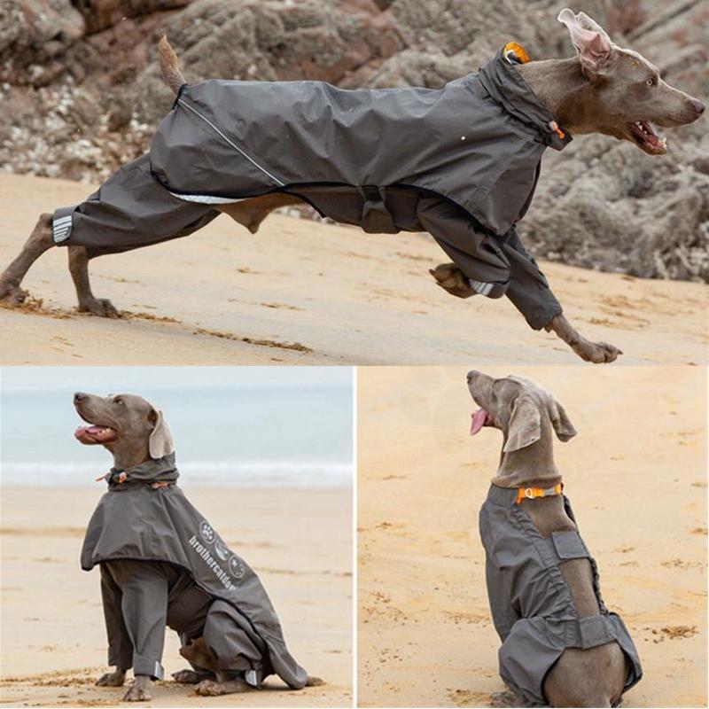 Wodoodporny Pies Raincoat Kombinezon Dla Średnich Dużych Psów Płaszcz Przeciwdeszczowy Zewnętrzna Odzież dla Zwierząt Szczeniak Doberman Labrador Husky Kurtka