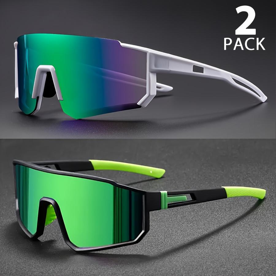 Bai Fen Bai Electronic 3C Men's 2Pcs Oversize Cycling Sunglasses Uv400 Protective Outdoor Sports Climbing Driving Bike Glasses Wo Bicycle Goggles