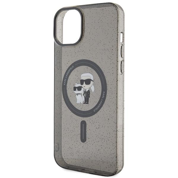 Karl Lagerfeld Klhmp15Mhgkcnok Iphone 15 Plus / 14 Plus 6.7 Czarny/Black Hardcase Karl&Choupette Glitter Magsafe