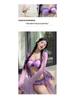 2025 Korean Sexy Gathered Swimsuit: Women's Three-Piece Set with Long-Sleeve Cover-Up