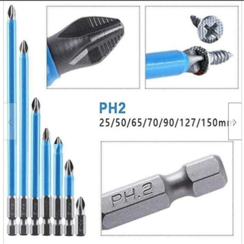 7pcs/set (25/50/65/70/90/127/150)screwdriver Bit Set Non-slip Drill Bit