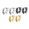 New in Trendy Minimalist Stainless Steel Hoops Ear Piercings Earrings Round for Men Woman Waterproof Vintage Jewelry Decoration