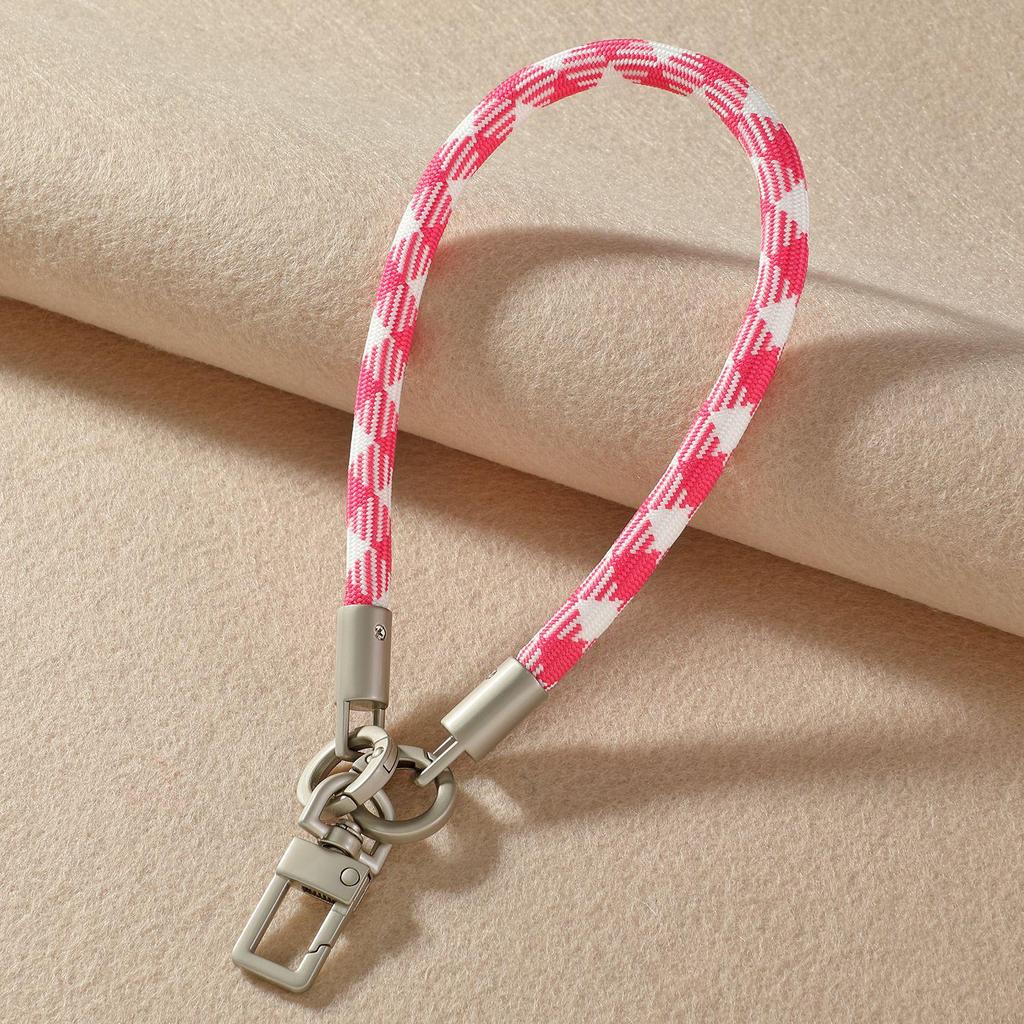 Kerngefülltes Nylon-Paracord-Handy-Lanyard mit Perle, Metallschnalle, Strapazierfähiges und Vielseitiges Armband