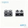 60pcs MOC DIY Building Blocks 11211 Brick Modified 1x2 with Studs Compatible Assembles Particles Construction Toys