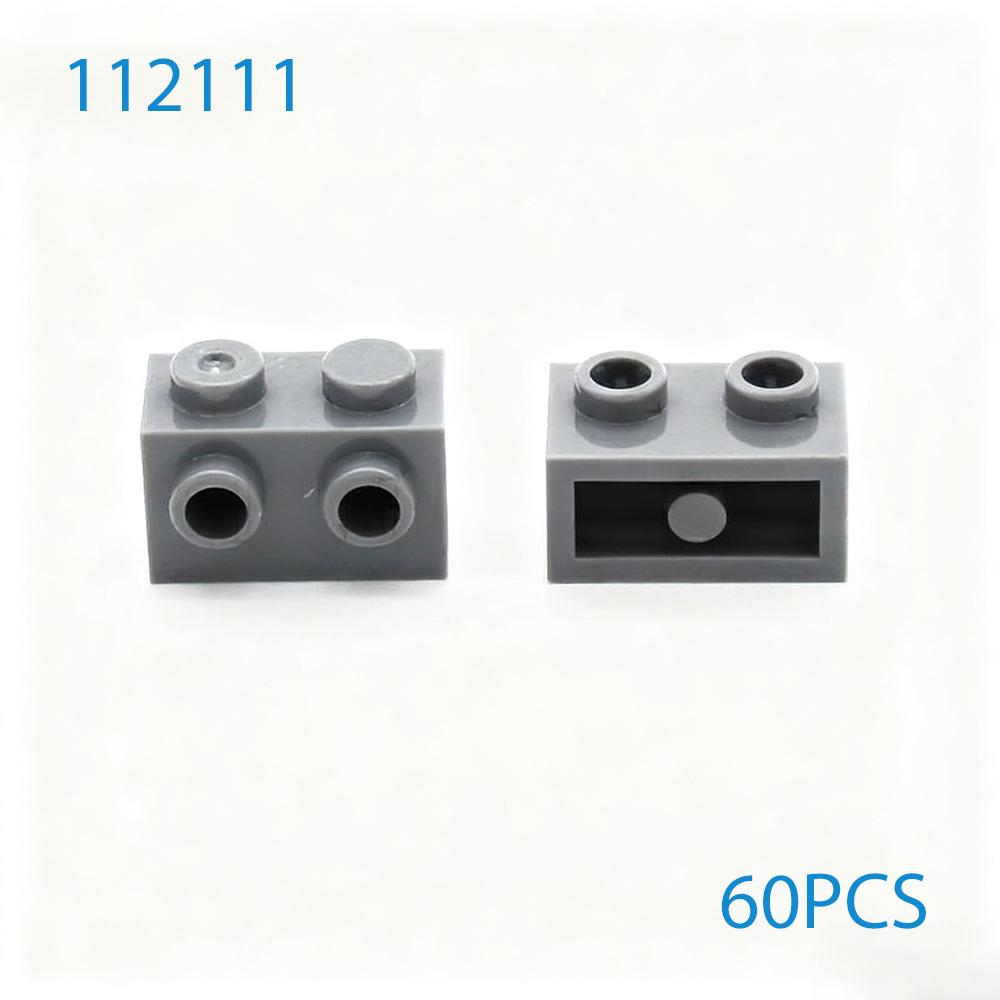 60pcs MOC DIY Building Blocks 11211 Brick Modified 1x2 with Studs Compatible Assembles Particles Construction Toys