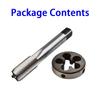 1pc HSS Machine M15 X 1.25mm Plug Tap and 1pc M15 X 1.25mm Die Threading Tool