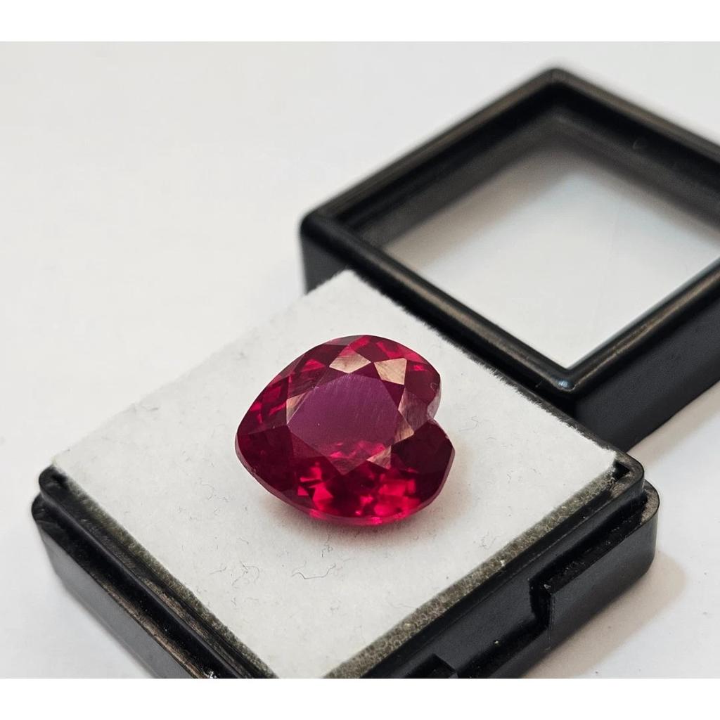Certified Red Color Mozambique Ruby Heart Cut 10 Ct Fabulous Loose Gemstone