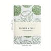 Fabric Cover Leaf Hand Ledger Compact Pocket Book Embroidered Notebook  for Going Back To School