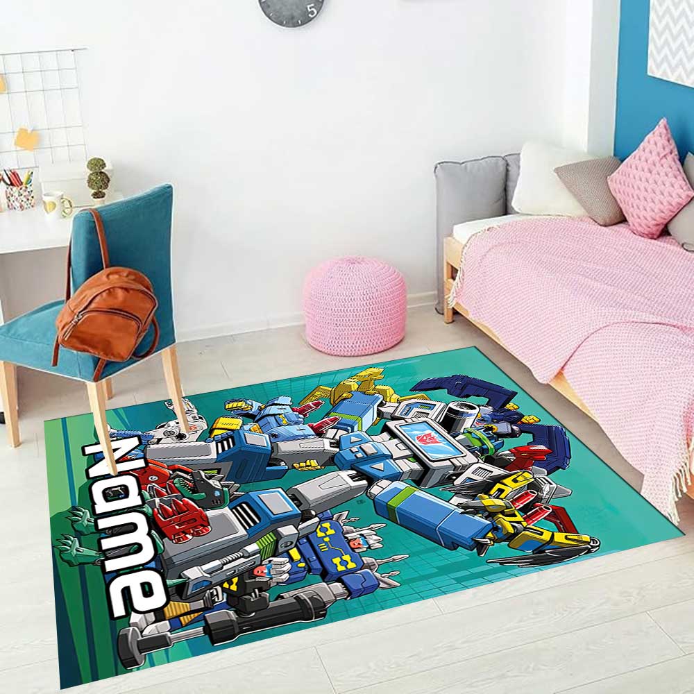 Love Transformers (17) Customize your name rug, office chair cushion, home bedroom living room gift.