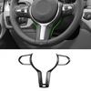 Carbon Texture Steering Wheel Cover Trim For BMW F Chassis 5 Series F10 F11 F22