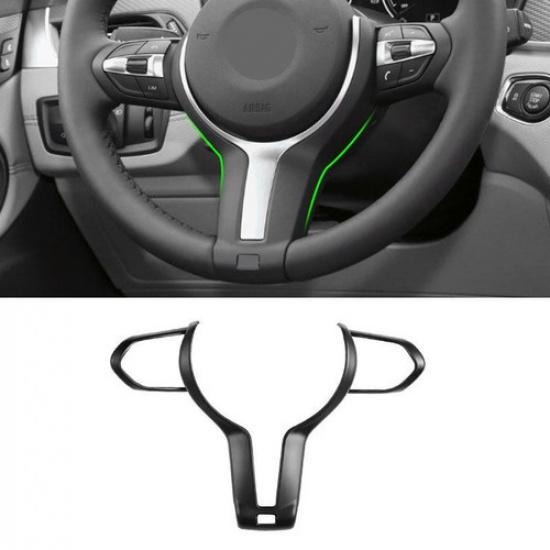 Carbon Texture Steering Wheel Cover Trim For BMW F Chassis 5 Series F10 F11 F22