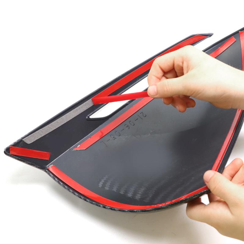 For Hyundai Tucson NX4 2024 Hybrid N Line ABS Carbon Car Side Rearview Mirror Cap Cover Shell Trim Case Stickers