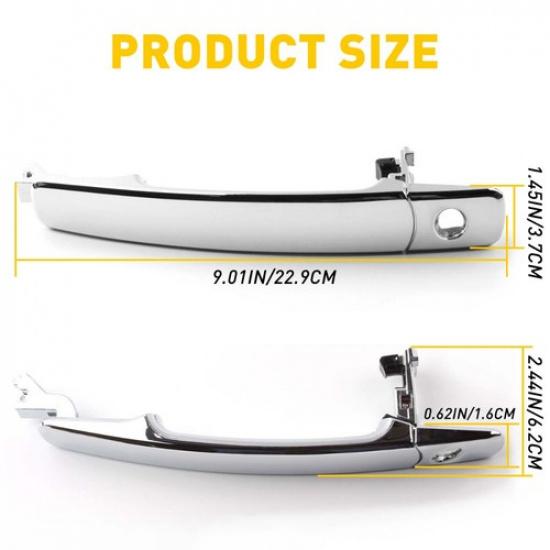 Mâner exterior cromat pentru portiera stângă față pentru Nissan 03-07 Murano 08-13 Rogue
