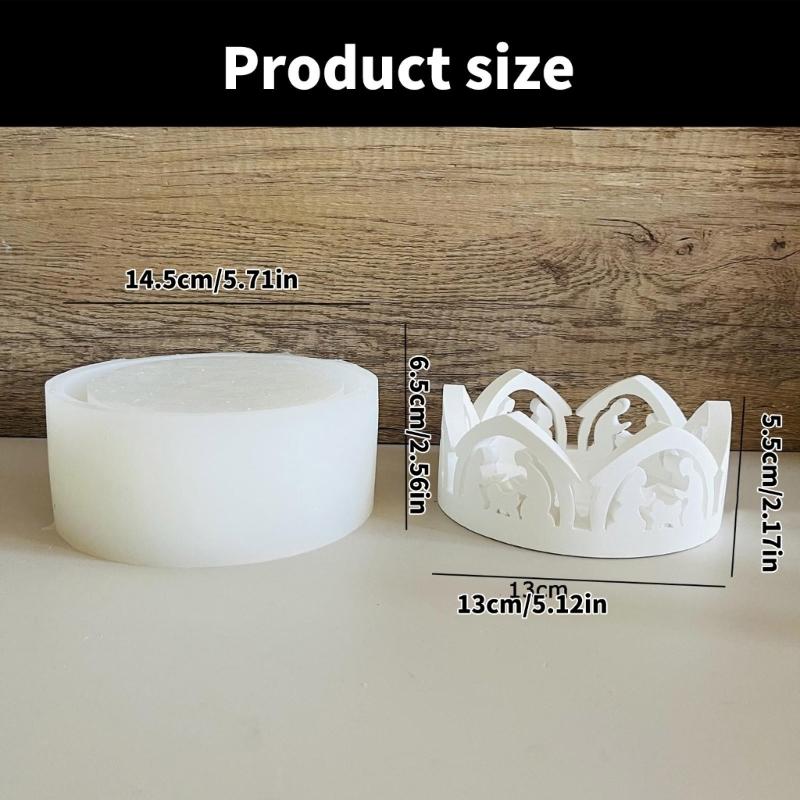 Kerzenständer Silikonform Kerzenbasisform Leicht zu entformen Hohlkerzenhalterform Ornament Heimdekorationen Form