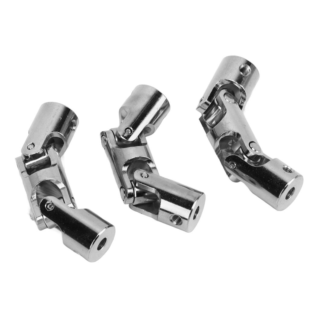 3 Stück 3 Gelenk Lenkwellenkupplung Stahl 4mm auf 4mm Drehbar Universalkupplung für RC