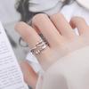 Fidget Anxiety Ring 925 Sterling Silver Bead Ring Stress Relieving Fidget Peace Rings for Anxiety Transfer Bead Open