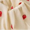 135x50cm High Quality Soft Thin Double Crepe Strawberry Print Cotton Fabric, Make Shirt, Dress, Underwear, Cloth 180g/m TJ9753