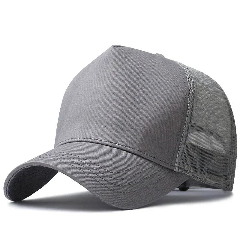 

Big Head Deeper Mesh High Top Baseball Caps Male Outdoors Plus Size Sport Caps Trucker Cap Man Large Size 56-60cm 60-65cm 56-60cm серый