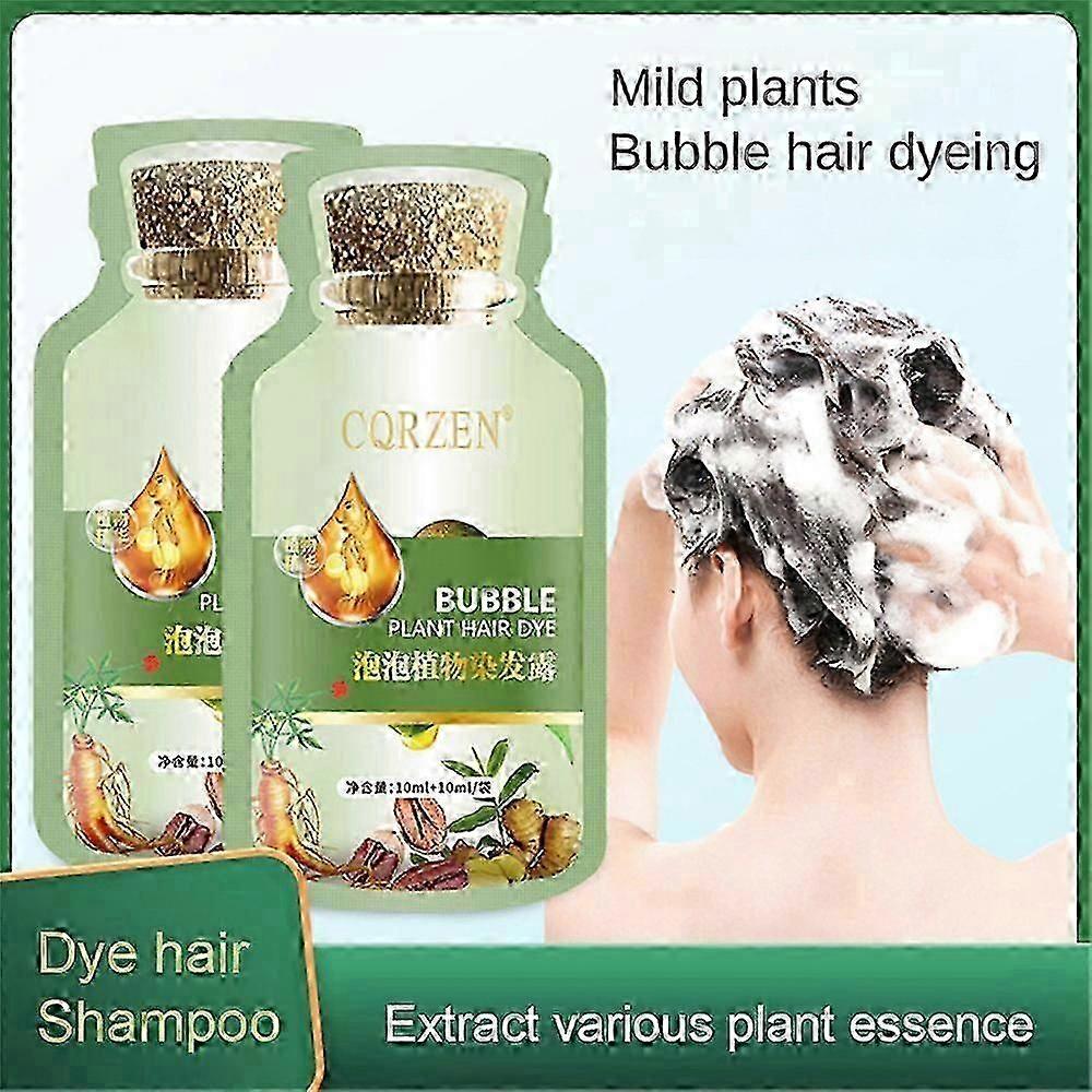 Plant-Based Bubble Hair Dye - Pack of 10 Sachets for Gentle Colour Change