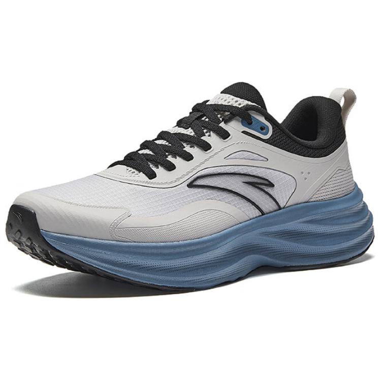 Anta Bequeme Vielseitige Rutschfeste Verschleißfeste Low-Top Freizeit-Laufschuhe Herren Sneaker Grau Schwarz 112445506-9