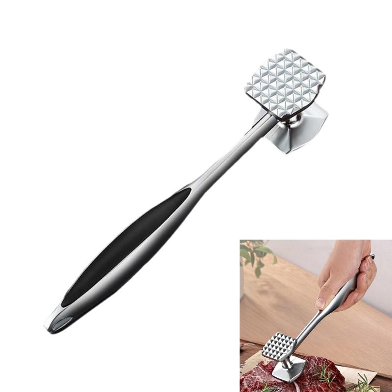 Practical Kitchen Meat Tenderizer Kitchen Meat Tool Zinc Alloy Texture Meat Hammer Perfect for Culinarys Enthusiasts