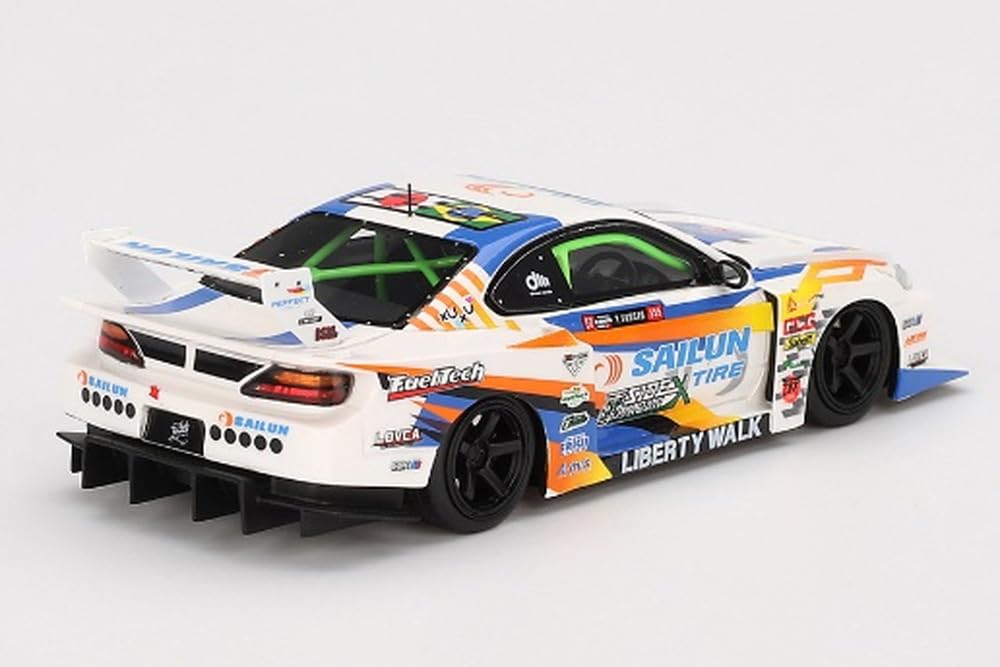 TSM MODEL 143 Nissan Silvia (S15) LB-Super Silhouette #555 2023 Formula Drift Japan Finished Product TSMV0023