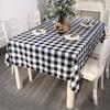 Red Trendy Black Checkered Tablecloth Ideal For Creating A Festive Christmas Vibe