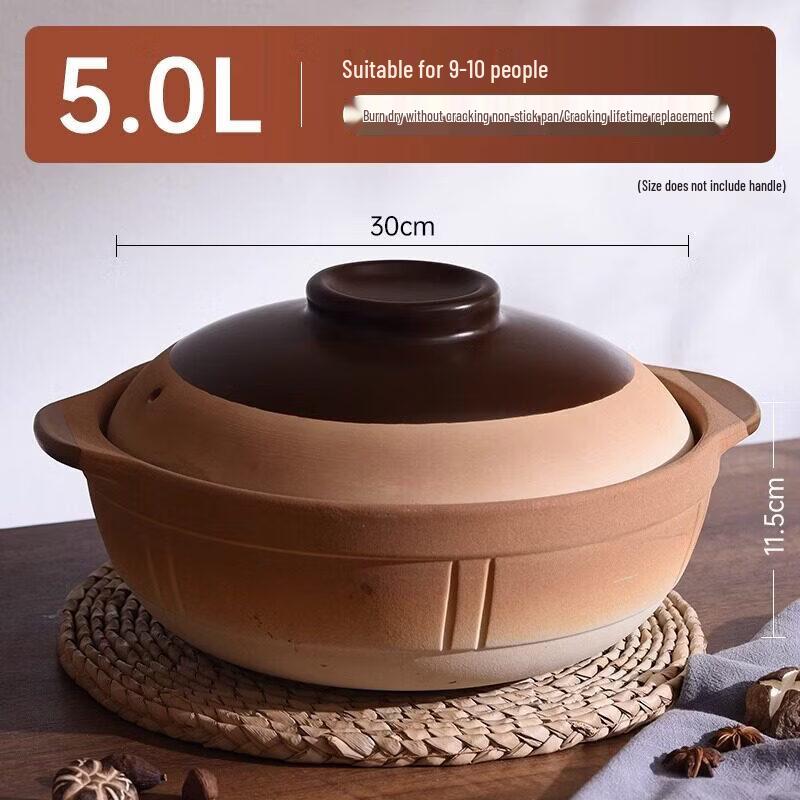 Qiwei Traditional High-Temperature Clay Pot