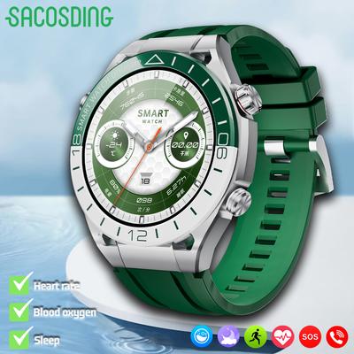 2026 New Smart Watch GPS Track AI Voice Calling 1.53'' AMOLED Display Sports Heart Rate SpO2 Men Smartwatch Compatible HUAWEI