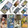 Claude Monet Garden Lotus Bridge Phone Case For Samsung Galaxy S25 Ultra S24 Ultra S9 S10 S20 S21 S22 S23 Plus S24 FE Cover