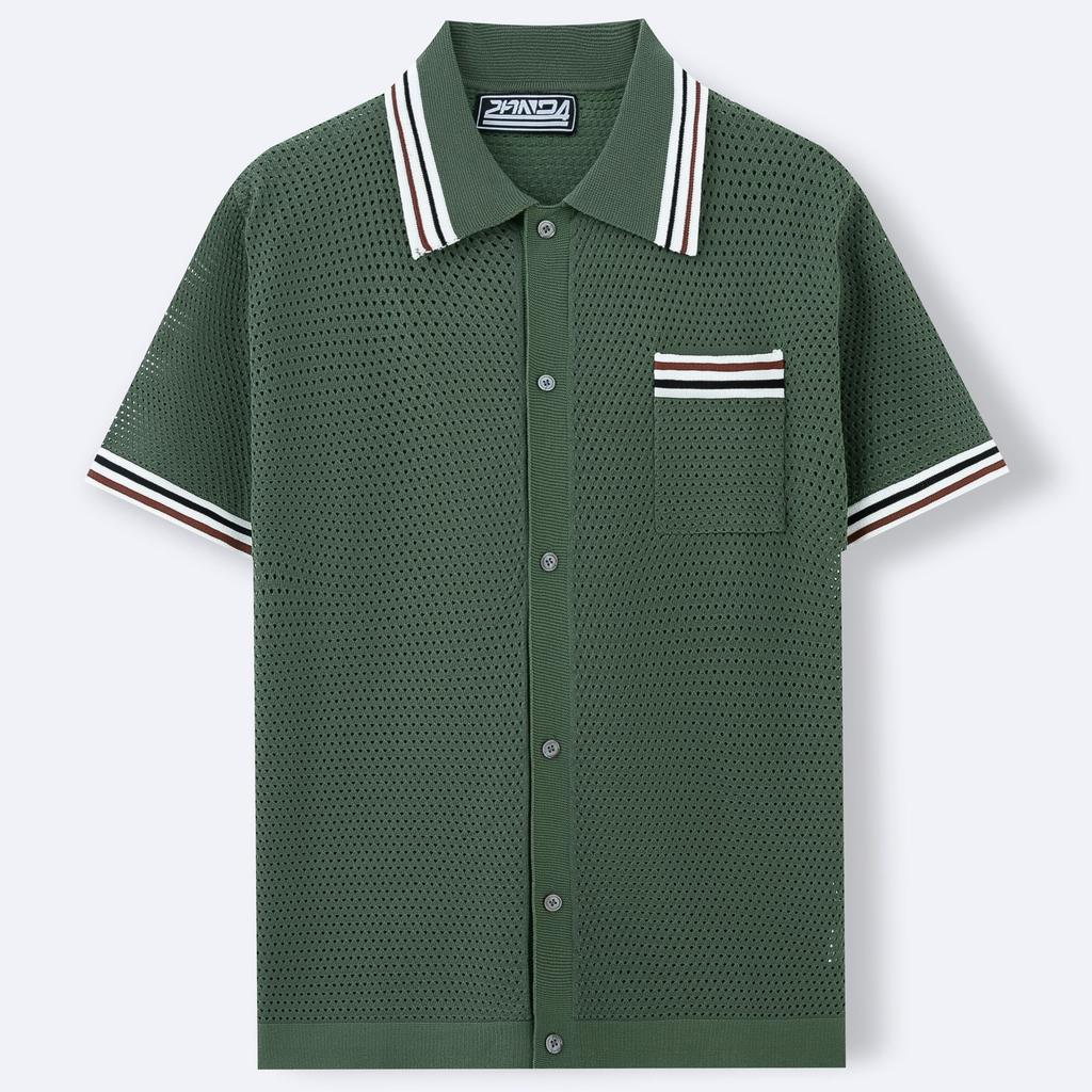 Ny herrpolotröja gjord av ren bomull med nedhasad axel, högkvalitativ lös passform för fitness, mångsidig för daglig träning, kortärmad, avslappnad