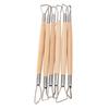 6Pcs Clay Sculpting Loops Rakes Tools Set Double Ended Pottery Modelling Shaping Craft Kit