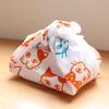 IKS Chusen Tenugui Hand Made in 34 x Prime Fabric Towel, Japan, 88cm, 100% Cotton, (Unfinished) (Cat Orange)