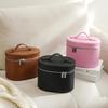 2025 Luxury Portable Makeup Brush Bag - Large Capacity, Waterproof, Double Zipper Cosmetics Toiletry Box