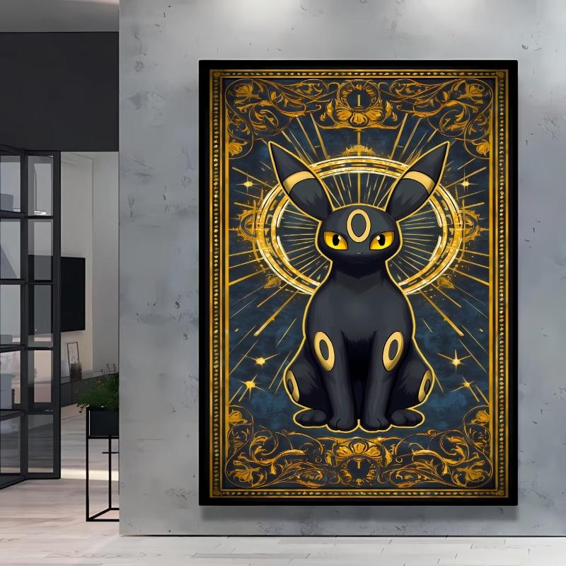 Hot Anime Poster Pokemon Gengar Canvas Printing Cartoon Character Pictures Diverse Sizes Home Bedroom Decor Friends Gift Classic