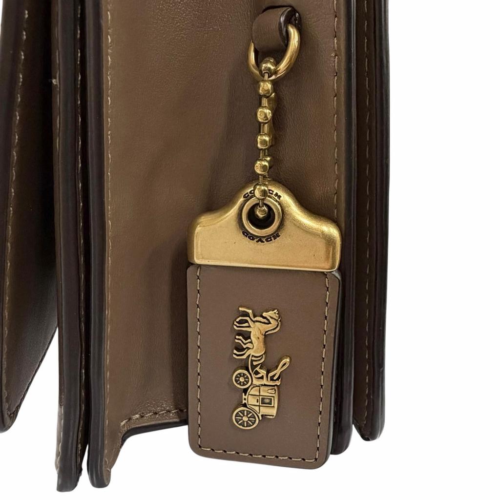 Excellent COACH Shoulder Bag Bandit Brown leather Women CC416 Used
