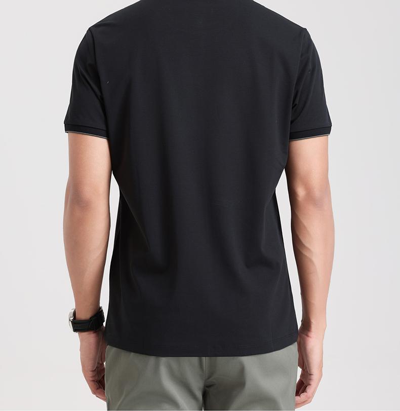 Long Staple Cotton Langdeng Men's Fashionable, Casual, Comfortable, Skin Friendly, Breathable, Versatile Round Neck T-shirt