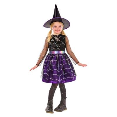 Girls Cobweb Witch Costume