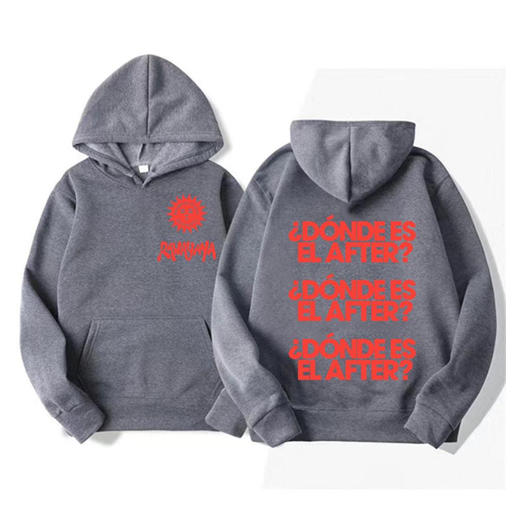 Rawayana Wo Ist Das After Grafik Pullover Herren Damen Gothic Komfort Hoodie Vintage High Street Übergroß