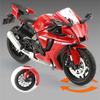 1/12 YAMAHA YZF-R1 Alloy Racing Motorcycle Model Diecast Street Sports Motorcycle Model Simulation Sound Light Kids Toys Gift