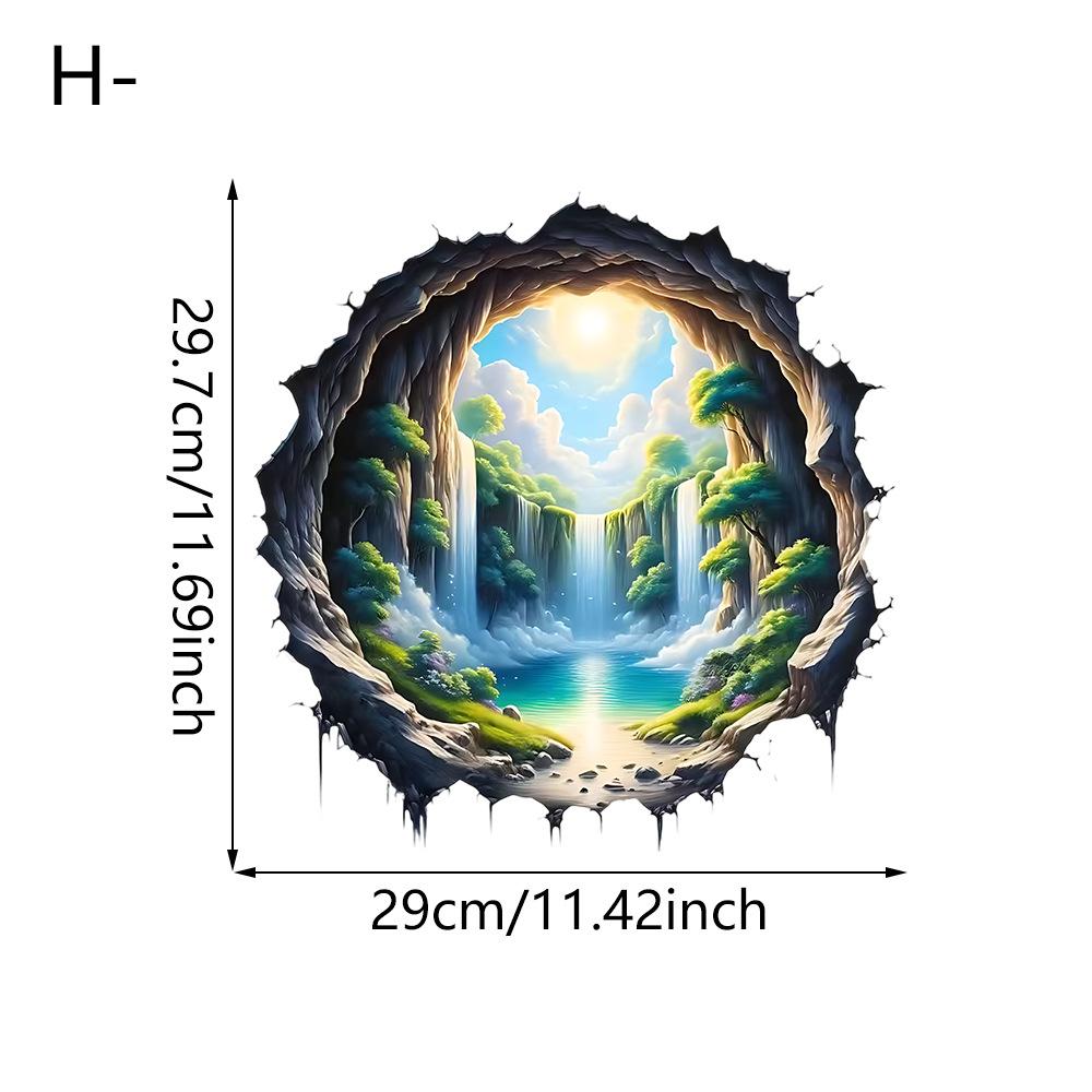 Living Room Porch Artistic Conception Landscape Bathroom Doors Windows Self-pasted Sticker