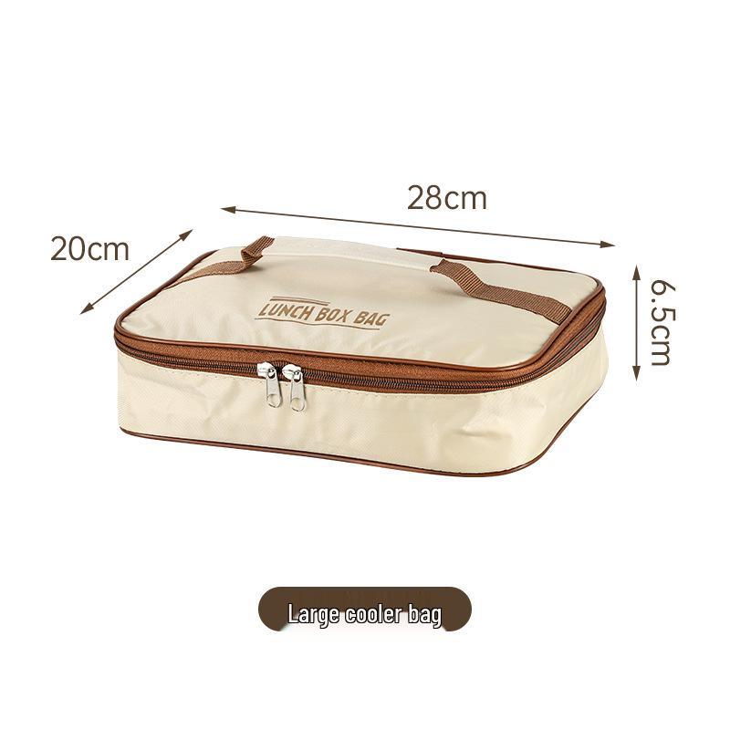 304 Stainless Steel Insulated Bento Lunch Box with Built-in Soup Bowl and Five Compartments