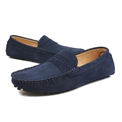Modne męskie buty casualowe Oryginalne skórzane mokasyny męskie Wygodne wytrzymałe buty do jazdy samochodem dla mężczyzn 2024 Nowe lekkie męskie buty na płaskim obcasie