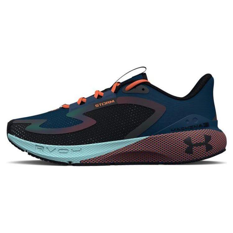 Under Armour HOVR Machina 3 Storm Comfortable Fabric Low-Top Casual Running Shoes Women sneaker Blue Black 3025800-001