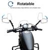 Motorcycle Universal Foldable Rear View Mirror 360 Degree Rotating ADV Motorbike Westwind Off Road Wide View Handlebar Mirrors