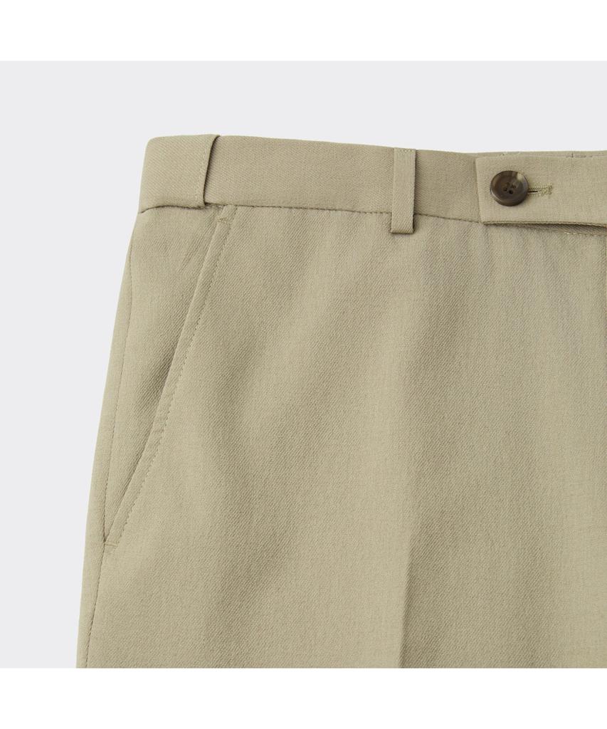 Keoseuuteommellou Beige Regular Fit Twill Setup Pants Cwpam26402Bex